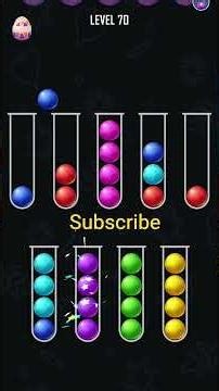 Ballsorts level 70 to 71 #mobilegame #games #ballsortpuzzle