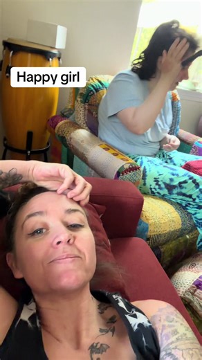 Happy girl I wanted to sit in her chair this morning and open presents so we’ve got a stocking.. puke candies and some sensory items and she’s a happy camper ##autismmom##sensorytoys##autismacceptance##echolalia