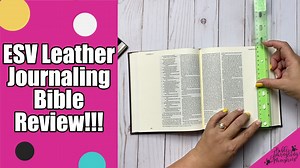 ESV Journaling Bible Unboxing and Review by Crossway - Deep Brown Buffalo Leather over Board In this video, I'm unboxing and reviewing the ESV Deep Brown Buffalo Leather over Board Bible sent to me from Crossway. It's absolutely gorgeous and would make a great gift. To purchase this Bible and receive your 30% off off Crossway discount visit: https://www.crossway.org/bibles/esv-journaling-biblereg-gltrob/ You can also purchase this on Amazon with our affiliate link here: https://amzn.to/3dRWQty W