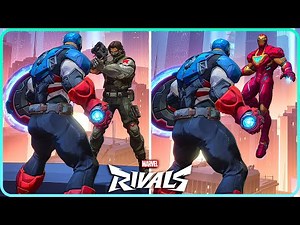 All Captain America Unique Interactions & Hero Specific Eliminations Marvel Rivals