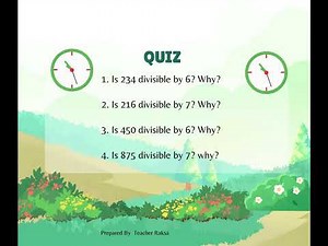 Divisibility Rules