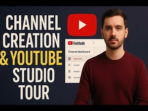 How to Create a YouTube Channel + Full YouTube Studio Tour (2025 Guide)