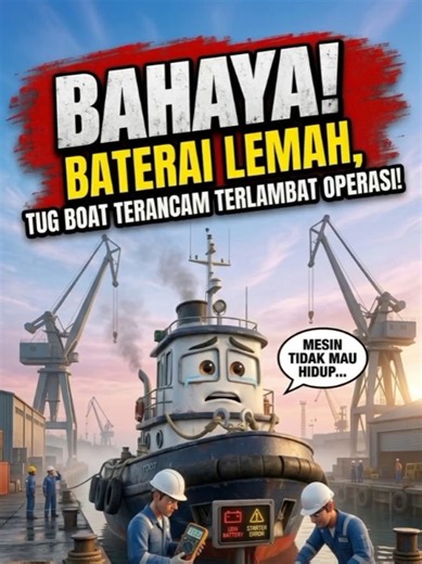 Tug Boat Almost Fails To Depart Due To Battery Issues
