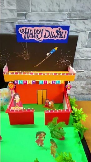 DIY Diwali House Model | Creative Diwali Craft Idea