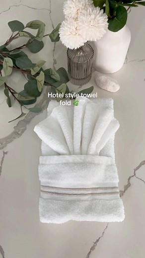 Hotel Style Towel Folding Tutorial