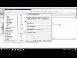 Simulink - Simulation of a transfer function in a control loop.