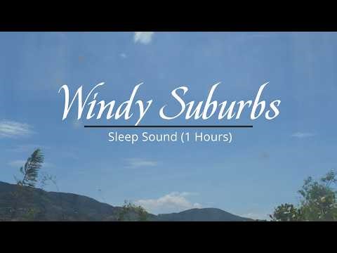 Fall Asleep Fast to Peaceful Skies | Nature Sounds ASMR Windy Suburbs