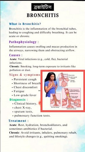 “Bronchitis Symptoms, Causes #healthtips #breath #chest infection #respiratory infection #wheezing