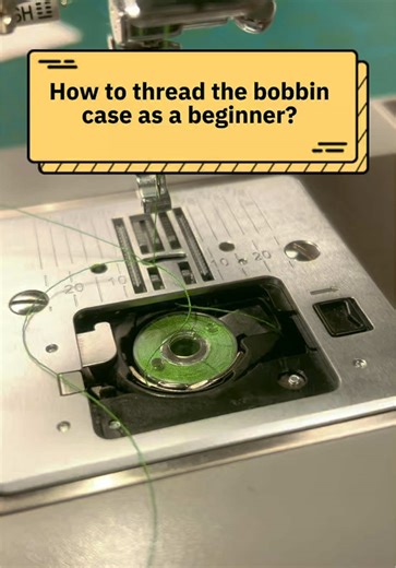 How to thread the bobbin case? #sewtok #sewing #sewingtutorial #sewingfyp #sewingtips