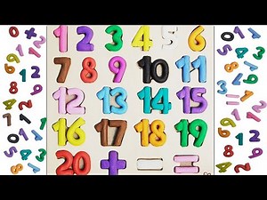 Learn Counting Numbers from 1 to 20 with Play Doh for Kids