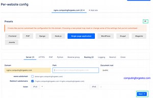 Easily generate Nginx configuration files using [Guide]