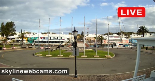 Time-lapse St. George's Town Square - Bermuda