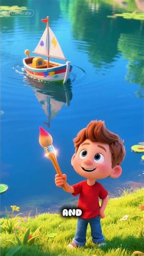 Max and Magic Paintbrush | 3D Animated Kids Story #shorts #storytime