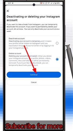 How To Delete Instagram Account | instagram account delete kaise kare permanently #techyogeshshorts​