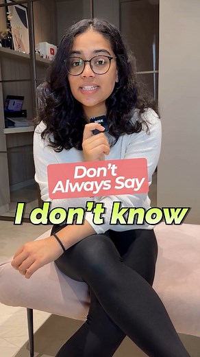Lets Talk Academy on Instagram: "8 Fluent Ways To Say - I Don't Know! | Learn Basic To Advanced English Speaking With Ananya 👉All Online English Course Details - https://www.letstalk.academy/s/store OR 👉Send 'HI' on WhatsApp no - +919324246223 Does your English sound basic? Learn basic to advanced English speaking with Ananya. In this fun and practical English Shorts lesson, Ananya shares 8 smarter, more fluent alternatives to the basic phrase “I don’t know.” These English expressions will hel