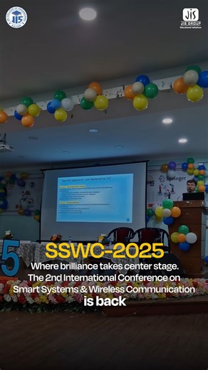 JIS HQ on Instagram: "Experience the convergence of intellect, innovation, and impact at SSWC-2025, hosted by JIS College of Engineering. A prestigious global platform where pioneering ideas redefine Smart Systems and Wireless Communication🎓 #SSWC2025 #GlobalInnovation #JISCE #jisgroupofinstitutions #jisgroup #jisgroupeducationalinitiatives"