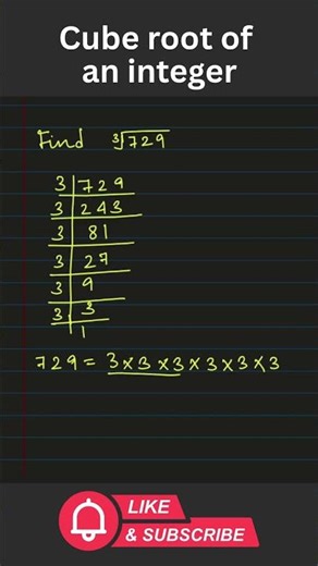 Cube Root of a Number | How to Find Cube Root Easily | Easy Method in 60 Seconds #Shorts #maths