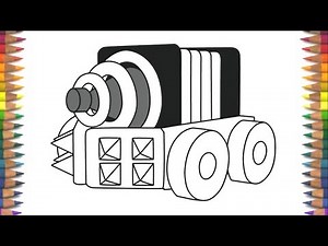 How to draw Sparky Clash Royale characters step by step