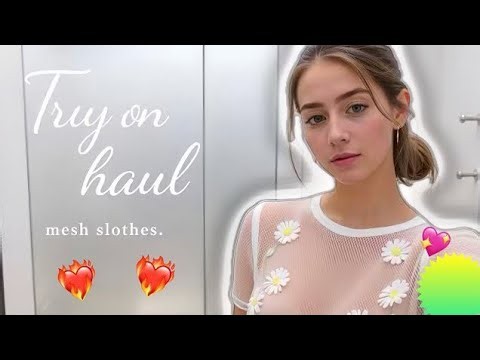 4K Bikini & Lingerie Try-On Haul | new amazing transparent lingerie | see through dress with Mariana