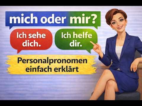 Personalpronomen im Akkusativ und Dativ einfach erklärt | mich oder mir?