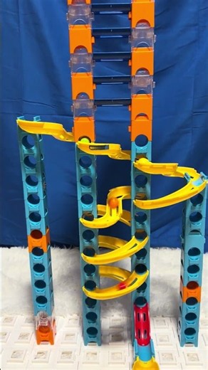 🏗️ Bridge Tower Crossing Marble Run 🌉