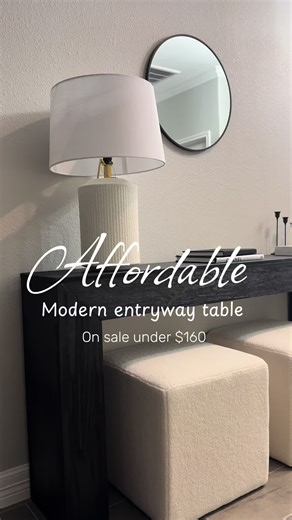 Affordable entry table for just under $160 😍 Wayfair always meets my expectations! It was easy to build and i have got so many compliments on it already, looks so modern and quality is good ✨ @Wayfair @wayfairprofessional #wayfair #wayfairfinds #wayfaircreator #wayfairpartner #wayfairhome #budgetfriendly #homedecor #entrywaydecor