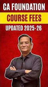 CA Foundation Course Fees 2025-26 | Complete Fee Structure Explained! #commercestudents