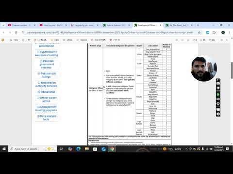 Intelligence Officer Jobs in NADRA 2025 Apply Online National Database and Registration Authority