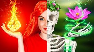 403K views · 11K reactions | FIRE GIRL, WATER GIRL, AIR GIRL, and EARTH GIRL || Four elements at school by 123 GO! Challenge.  | 123 GO Challenge | Facebook