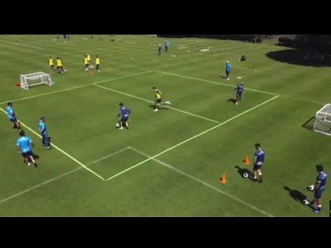 exercice attaque défense entraînement de foot