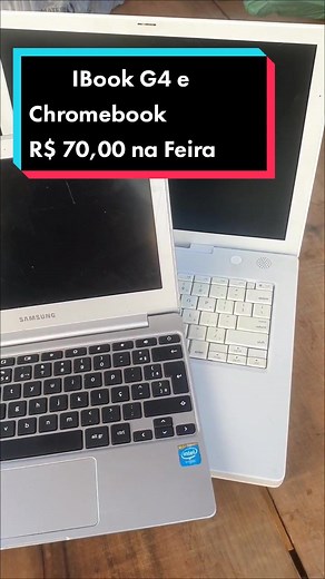Apple iBook G4 e Chromebook por R$ 70 na Feira do Rolo