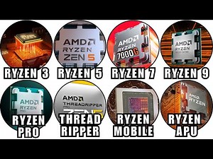 Every AMD Ryzen CPU EXPLAINED in 9 Minutes