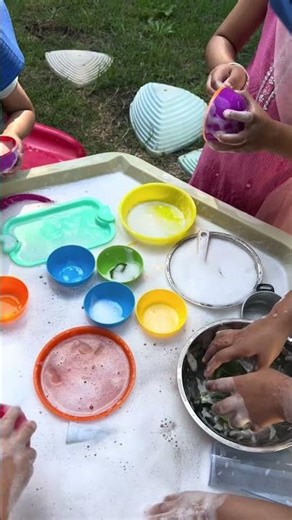 Foamy Water Sensory Play and Imaginative Exploration