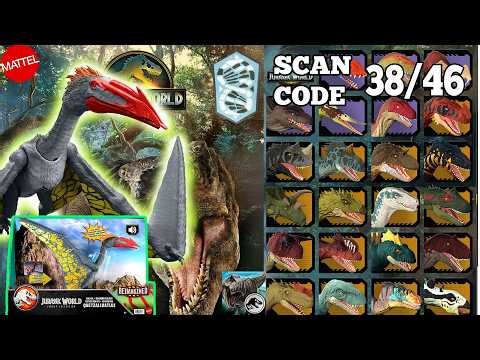 Jurassic World SURVIVAL 2026 MATTEL Scan Codes All Dinosaurs UPDATE 38/46 REAL FEEL QUETZALCOATLUS