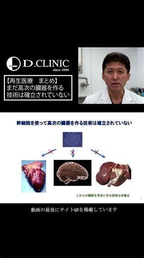 ◆(4) The technology to create higher-order organs has not yet been established. From "Summary of ...