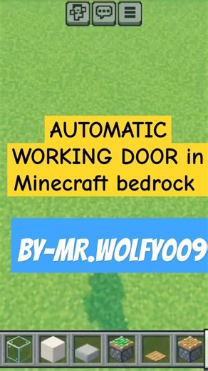 EASY AUTOMATIC WORKING DOOR in Minecraft bedrock edition #mctutorial #minecraft #gaming #minecraftpe