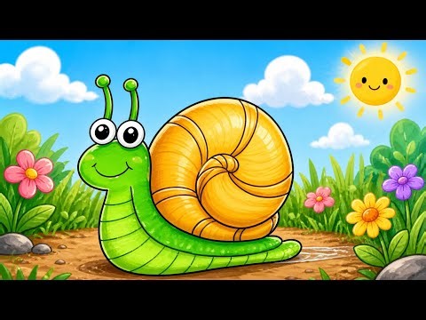 How to Draw a Cute Snail | Easy and Fun Drawing for Beginners#24