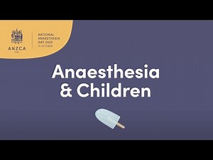 Anaesthesia and children