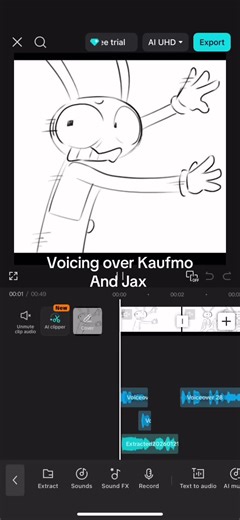 JUAT MY VOICE. THIS IS NOT MY ANIMATION #CapCut #kaufmo #jaxtadc #fypシ゚viral #fyp