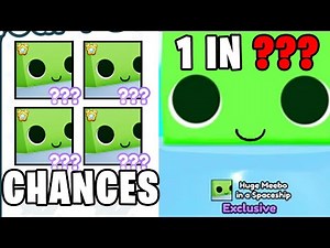 The Chance Of Getting The Huge Meebo In A Spaceship In Pet Simulator X - Roblox