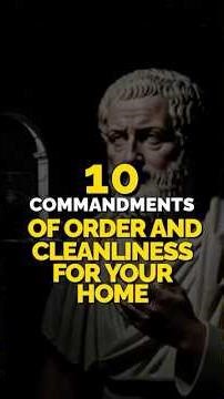 10 COMMANDMENTS OF ORDER AND CLEANLINESS FOR YOUR HOME | STOICISM