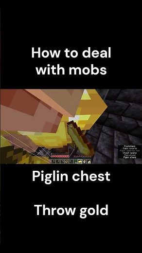 Minecraft How to deal with mobs (nether) #minecraft #speedruning