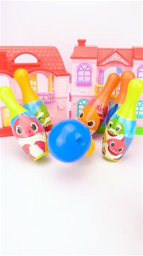 Baby Shark Bowling Toy Set Satisfying Unboxing & Review ASMR #toys #babyshark #shortvideo