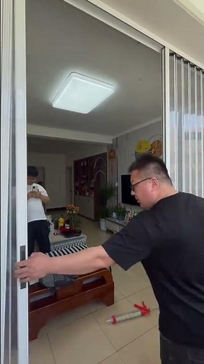 Stop Drilling! Install This Folding Door in 10 Mins#doors #slidingdoors #home #screendoor