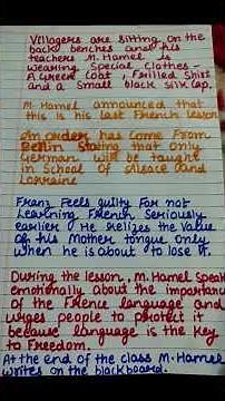 the last lesson class 12