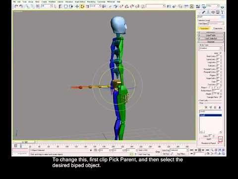 3DStudio MAX - Biped Objects / Structure Rollout Xtras (3DS Max Video Tutorials)