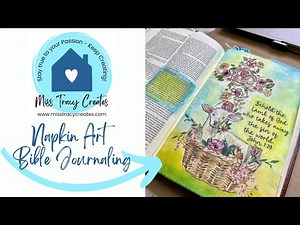 Napkin Art Bible Journaling Tutorial (Decoupage Craft)