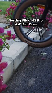 Didn’t even flinch 😎 #fattire #fiido #fiidoebike #fiidofattire #m1pro #tiretest | Fiido