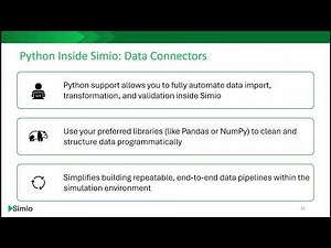 Simio - Simio + Python: Unlocking the Full Power of Your Digital Twin for What-If Analysis