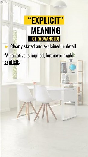 What does the word EXPLICIT mean?